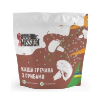 Їжа швидкого приготування Food Mission Каша гречана з грибами 100 г (fm.30474)
