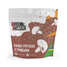 Їжа швидкого приготування Food Mission Каша гречана з грибами 100 г (fm.30474)