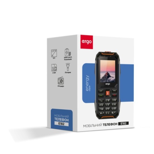 Мобільний телефон Ergo E182 Black Orange