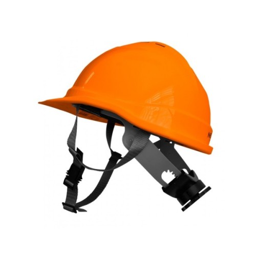 Каска захисна Neo Tools пластик ABS, пряжка для регулювання, помаранчева (97-225)