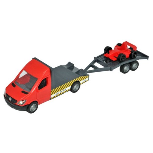 Спецтехніка Tigres Mercedes-Benz Sprinter евакуатор з лафетом (червоний) (39740)