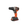 Шуруповерт Black&Decker 18 В, 1.5Ah, 45 Нм,0-360/0-1400 об/хв, 21000 уд/хв, 1.3 кг (BCD003C1)