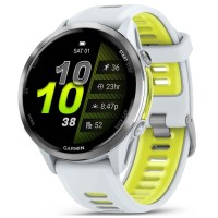 Смарт-годинник Garmin Forerunner 970, Whitestone/Amp Yellow, GPS (010-02969-11)