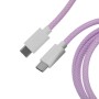 Дата кабель USB-C + USB A to USB-C 1.36m Coiled Aviator purple Keychron (CAB17_KEYCHRON)