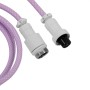 Дата кабель USB-C + USB A to USB-C 1.36m Coiled Aviator purple Keychron (CAB17_KEYCHRON)