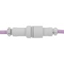 Дата кабель USB-C + USB A to USB-C 1.36m Coiled Aviator purple Keychron (CAB17_KEYCHRON)