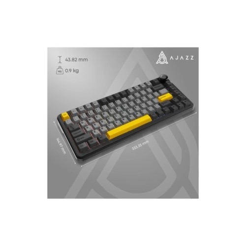 Клавіатура Ajazz AK820 MAX PLUS Daydream Switch RGB Wireless/Bluetooth/USB Black (AK820MAX-DD-BGY)