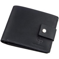 Портмоне Grande Pelle У вінтажному стилі Чорне (11228)