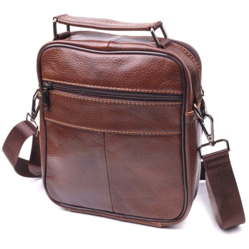 Сумка Vintage З натуральної шкіри Коричнева (21279)