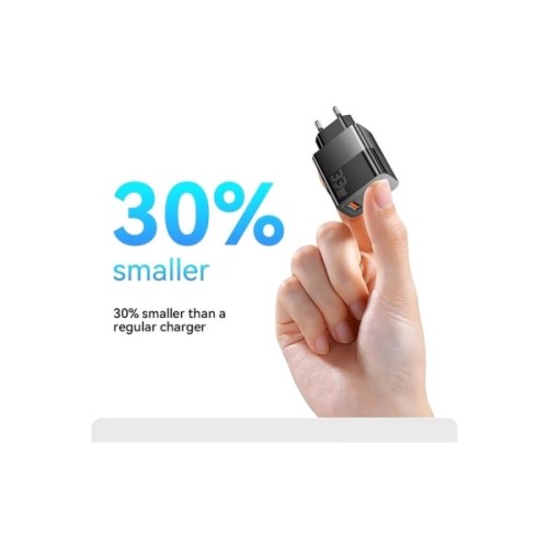 Зарядний пристрій 1xUSB-C + 1xUSB 33W Essager (ECTAC-PCB01-P)