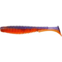 Силікон рибальський FishUP U-Shad 4" 207 - Dark Violet/Orange (8шт/уп) (1864.11.24)
