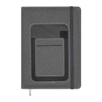 Тижневик Buromax недатований COMBI, A5, сірий, штуч.шкіра 336 сторінок (BM.20500-09)