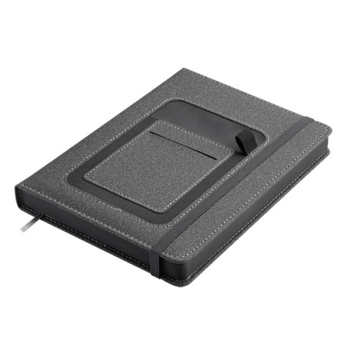 Тижневик Buromax недатований COMBI, A5, сірий, штуч.шкіра 336 сторінок (BM.20500-09)