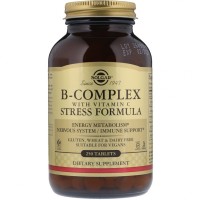 Мультивітамін Solgar Стрес Формула, В-Комплекс + Вітамін С, B-Complex with Vitami (SOL-00201)