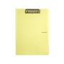 Клипборд-папка Axent Pastelini з металевим кліпом А4 вініл Жовта (2514-26-A)