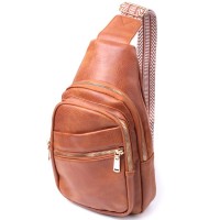 Сумка Vintage Жіноча з однією лямкою через плече з екошкіри Руда (22758)