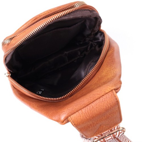 Сумка Vintage Жіноча з однією лямкою через плече з екошкіри Руда (22758)