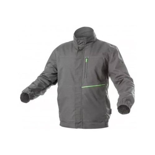 Куртка робоча Hoegert LEMBERG HT5K800-1-2XL 65% поліестер/35% бавовна темно-сіра, 2XL (56) (HT5K800-1-2XL)