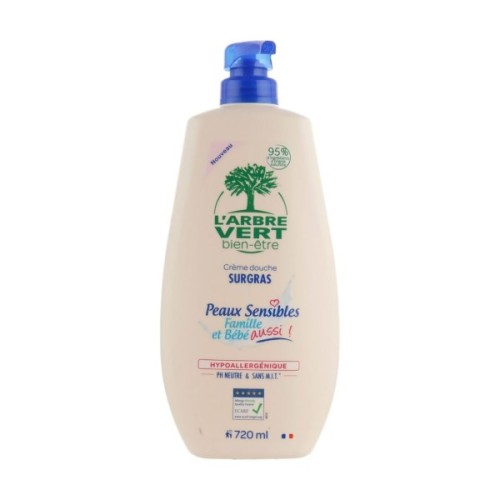 Гель для душу L'Arbre Vert Family & Baby Sensitive Shower Gel 720 мл (3450601100543)