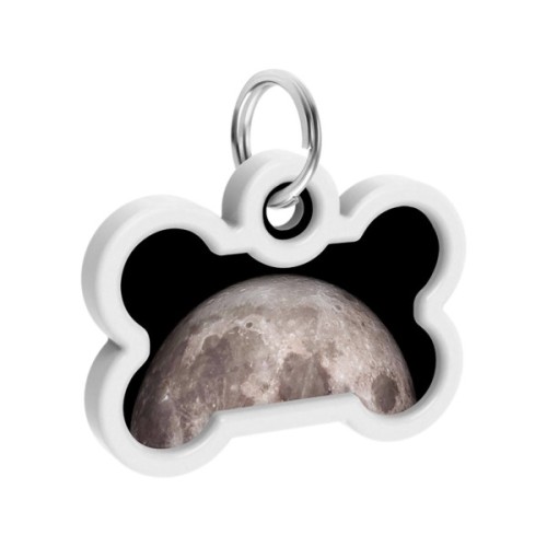 Адресник для тварин WAUDOG Smart ID з QR паспортом "Місяць", кістка 40х28 мм (231-4030)