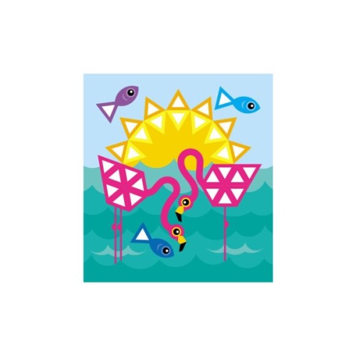 Книга Мозаїка з наліпок. Для дітей від 4 років. Трикутники Ранок (9789667516086)