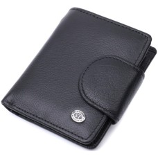 Гаманець ST Leather З натуральної шкіри Чорний (22725)