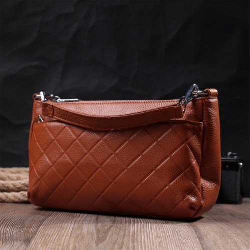 Сумка Vintage З натуральної шкіри Руда (22804)