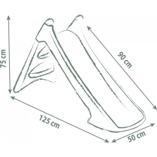 Гірка Smoby Life з водним ефектом, блакитно-бежева (7600820630)