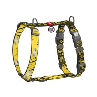 Шлея для собак WAUDOG Nylon H-подібна з QR-паспортом "Бетмен Ескіз", світловідбивна L (345-1081)