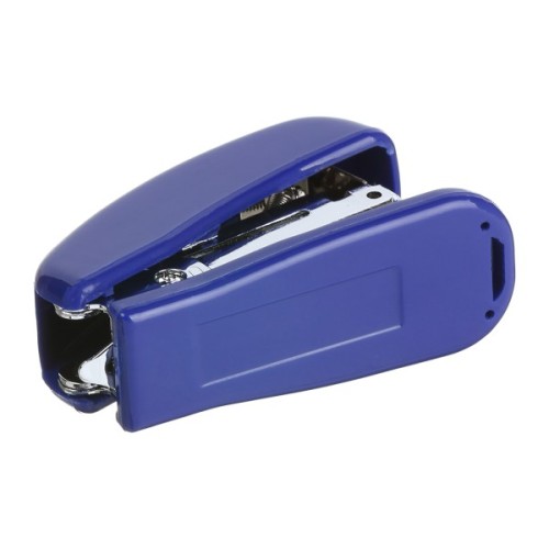 Степлер Buromax пластиковий МІНІ, 10 аркушів, (скоби №10), 61 х 36 х 23 мм, синій (BM.4125-02)