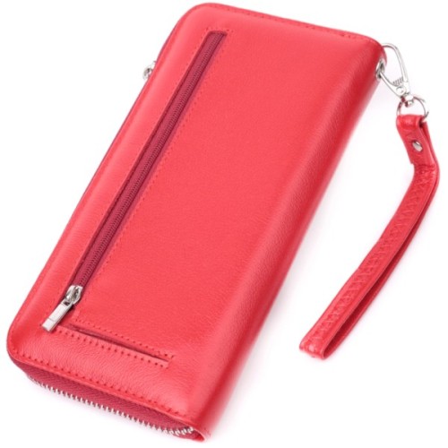 Гаманець ST Leather З натуральної шкіри Червоний (22561)