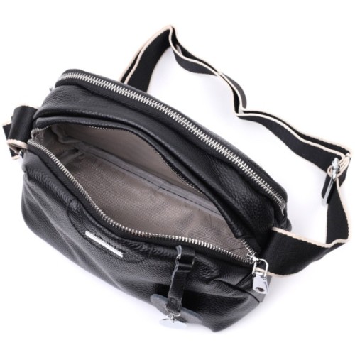 Сумка Vintage З натуральної шкіри Чорна (22592)