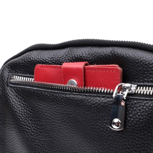 Сумка Vintage З натуральної шкіри Чорна (22592)