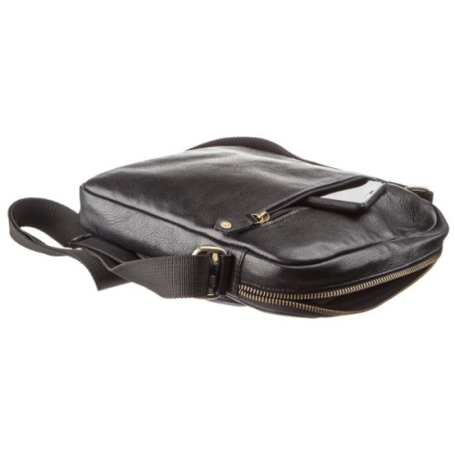 Сумка Shvigel Чоловіча шкіряна Чорна (19111)