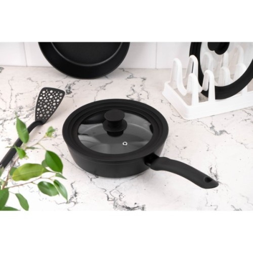 Аксесуар кухонний Ardesto Підставка для кришок, 35х15.2х11.7см, пластик, білий (AR4035L)