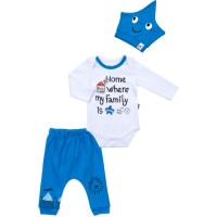 Набір дитячого одягу Miniworld з будиночком (15011-62B-blue)