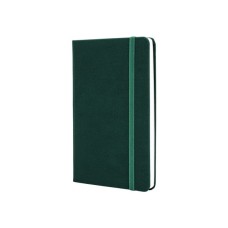 Книга записна Optima А5 SQUARE, тверда обкладинка, гумка, білий блок клітинка, зелений (O27100-04)