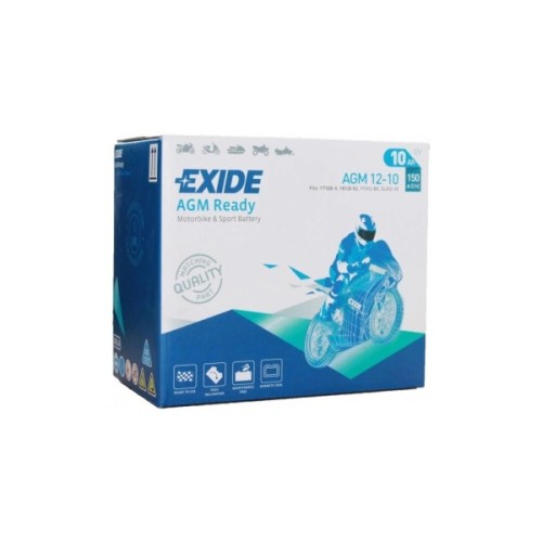 Акумулятор автомобільний EXIDE Ready AGM 10Ah (+/-) (150EN) (AGM12-10)