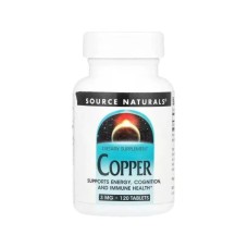 Вітамінно-мінеральний комплекс Source Naturals Мідь, 3 мг, Copper, 120 таблеток (SN2889)