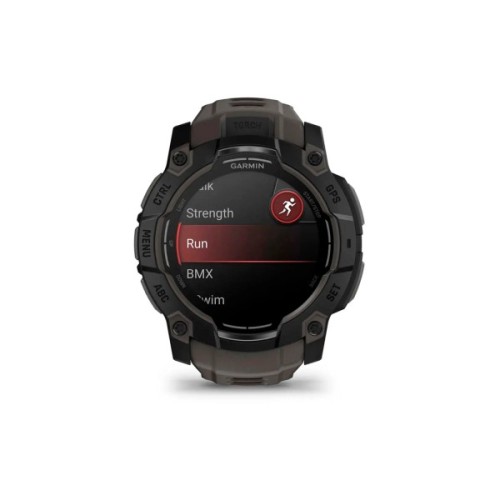 Смарт-годинник Garmin Instinct 3, 50mm, AMOLED, Black Bezel with Charcoal Band, GPS (010-03020-00)
