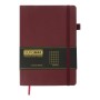 Книга записна Buromax Brief 96 аркушів А5 у клітинку темно-червоний (BM.295104-13)