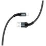 Дата кабель USB 2.0 AM to Lightning 1.0m nylon black ColorWay (CW-CBUL045-BK)