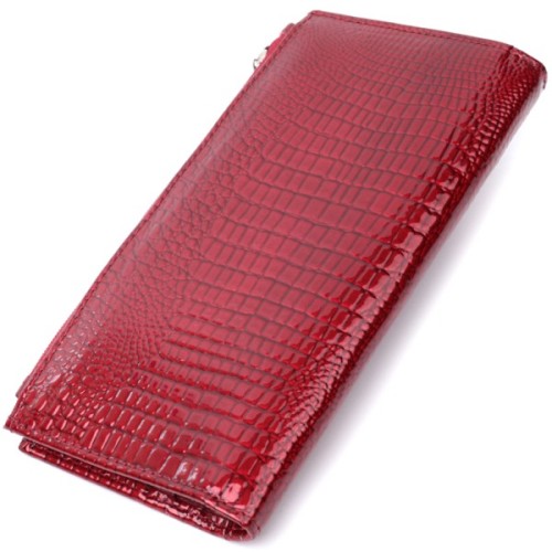 Гаманець ST Leather З натуральної шкіри Червоний (22715)