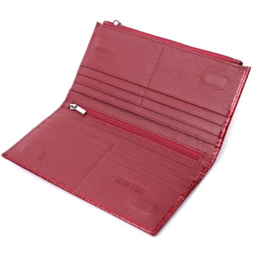 Гаманець ST Leather З натуральної шкіри Червоний (22715)
