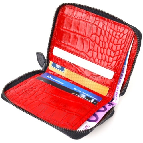 Портмоне Canpellini З натуральної шкіри Чорне (21491)