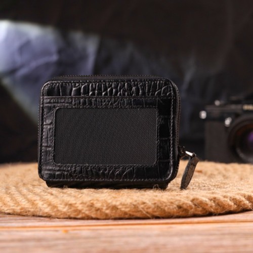 Портмоне Canpellini З натуральної шкіри Чорне (21491)