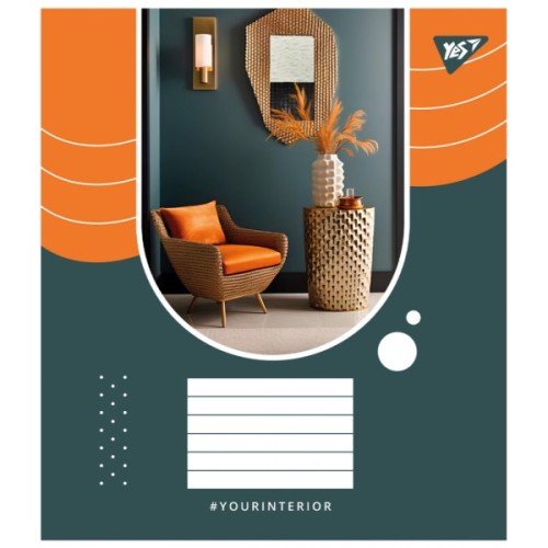 Зошит Yes Your interior А5 48 аркушів лінія (767134)
