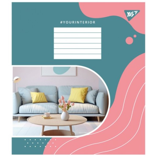 Зошит Yes Your interior А5 48 аркушів лінія (767134)