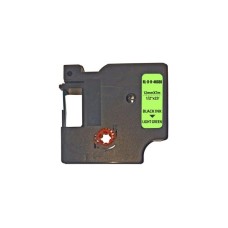 Стрічка для принтера етикеток UKRMARK RL-D-R-46030-BK/LG шовкова стрічка. для DYMO серії D1. 12мм (900311)