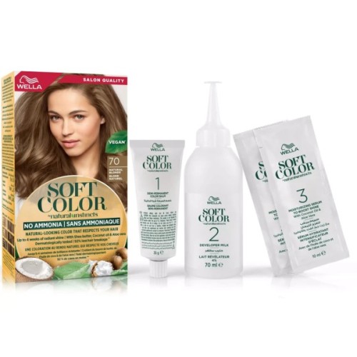 Фарба для волосся Wella Soft Color Безаміачна 70 - Натуральний блонд (3614228865784)